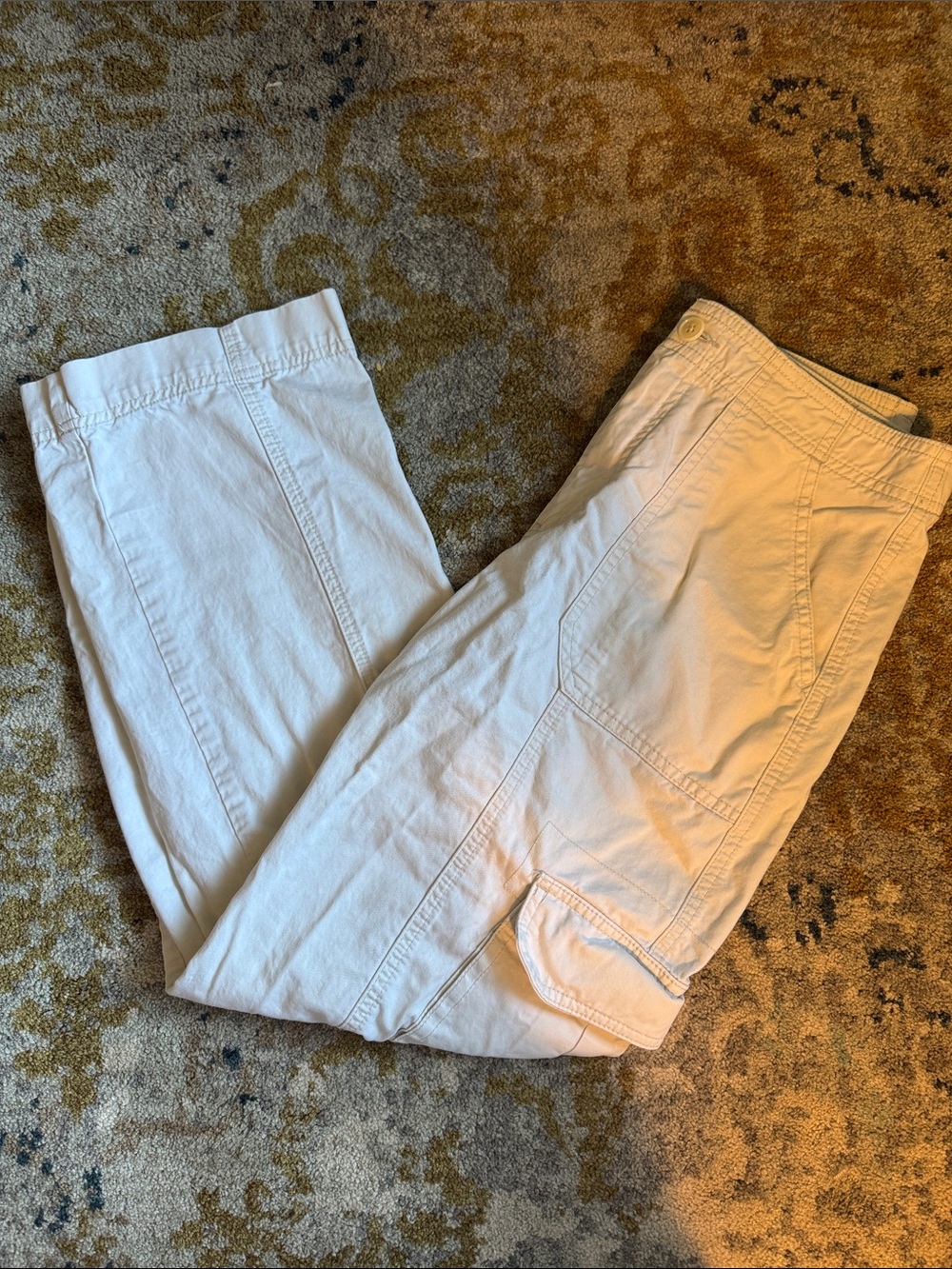 Abercrombie & Fitch Cream Cargo Pants